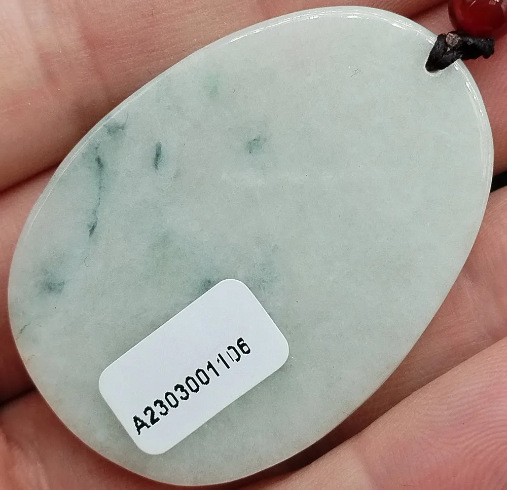 Certificado 100% natural tipo A Jade Jadeite pingente de cabeça de dragão esculpido à mão fina