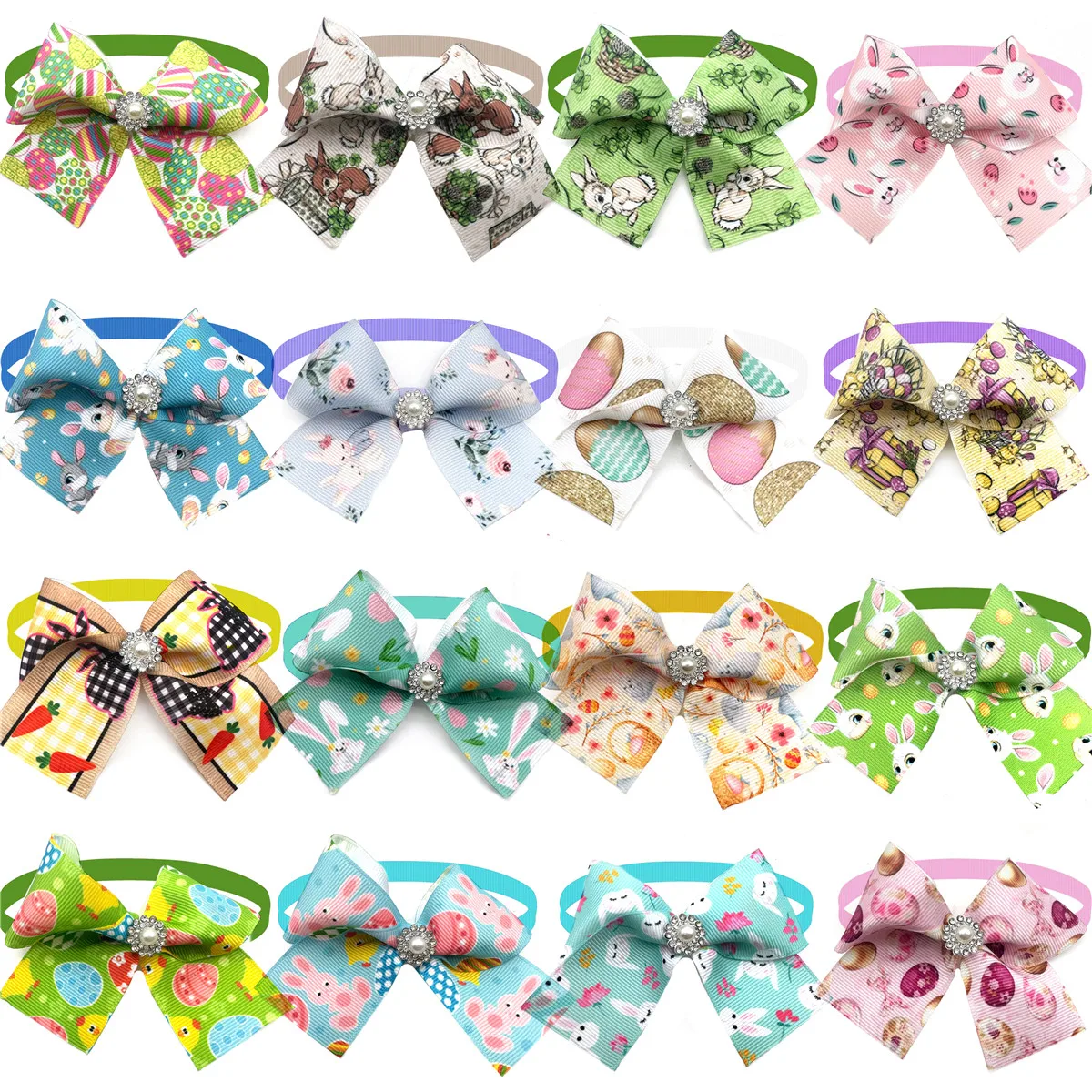 

50/100pcs Dog Accessories for Small Dogs Necktie Bow Tie Cute Easter Bowknot for Dogs Grooming Collar Cat Puppy Bowties