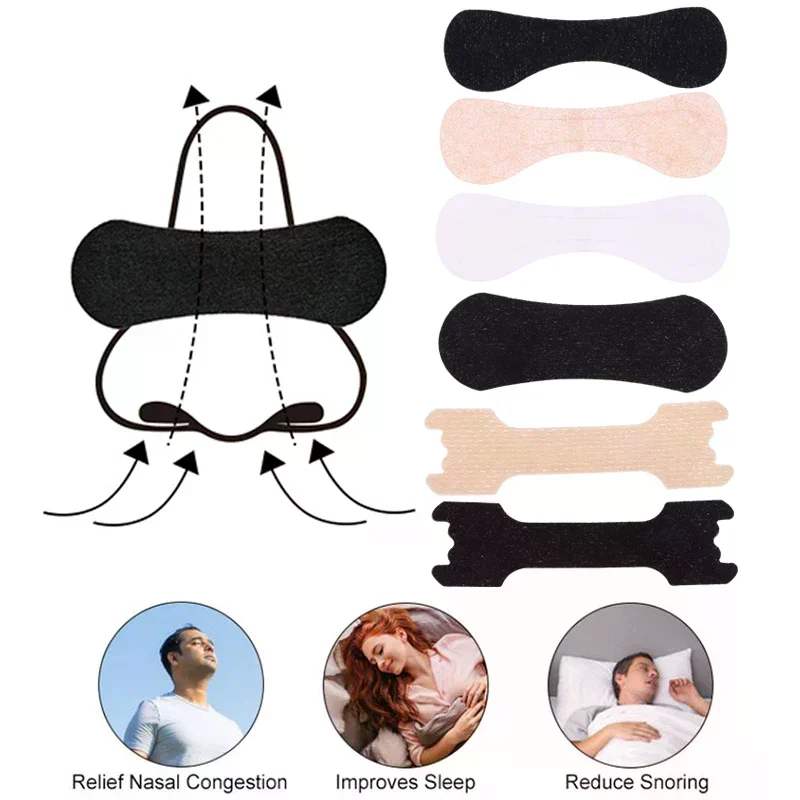 30Patches Breath Nasal Strips Material Safety Health Dilate Nostrils To Relieve Nasal Congestion Solve Sleep Problems Gentle