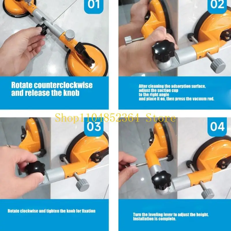 652F Professional Suction Clamps Suction Cup Lifter For Accurate 90Degree Alignment Of Fragile Materials Like Marble Tool