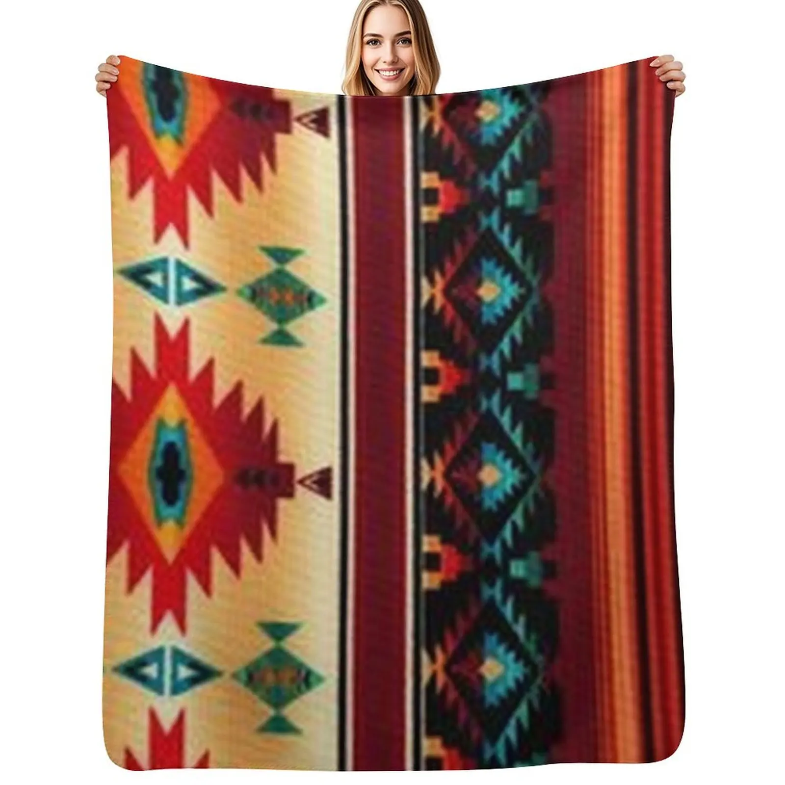 

native american design Throw Blanket Summer Decorative Throw cosplay anime halloween Blankets