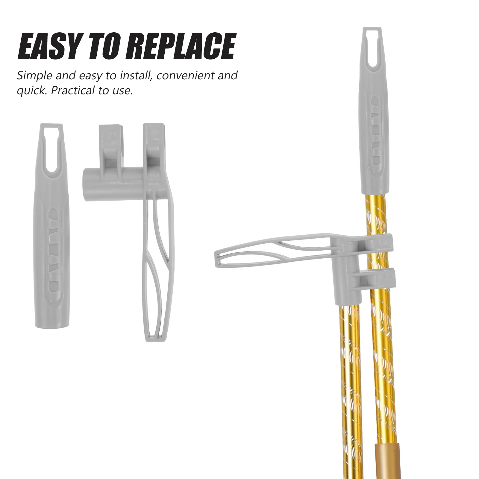 

Broom Handle Commercial Handles Grip Cleaning Supplies Plastic Push Replacement Dust End Cap