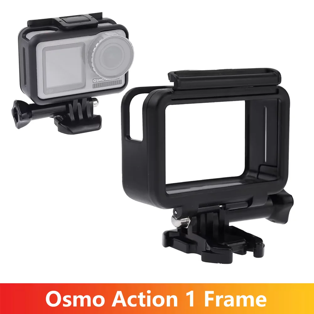 Osmo Action Rahmen Anti-Fall-Schutzhülle ABS Käfig Gehäuse Shell für DJI OSMO Action 1, Kamerazubehör