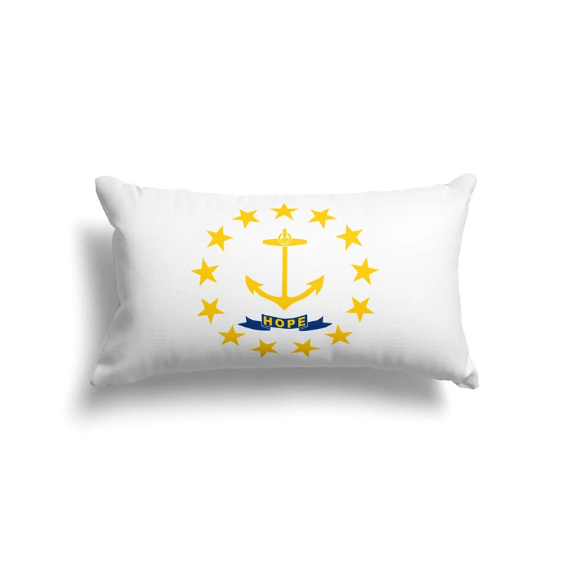 Aertemisi 20'' x 12'' Rhode Island Rectangular Throw Pillow Cushion Covers Cases Pillowcases 50cm x 30cm