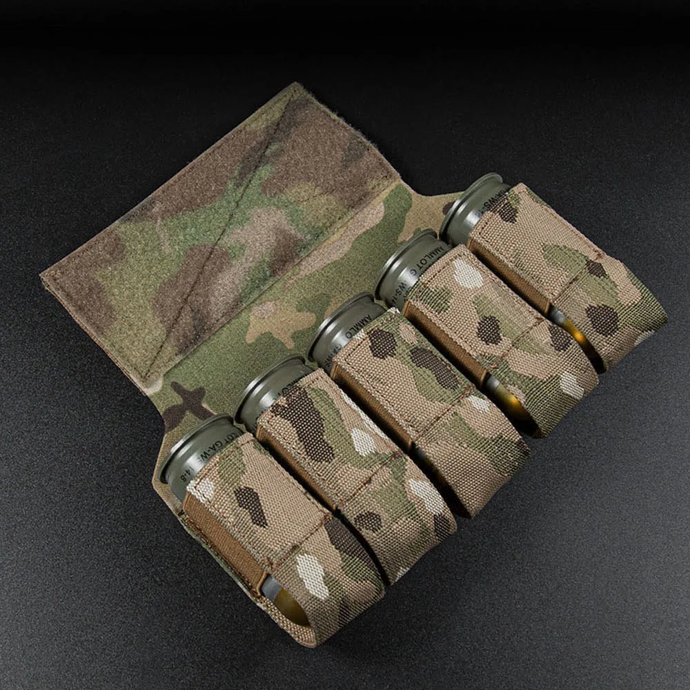 Airsoft Tactical M203 Grenade Pouch 40mm 5 Holder Banger Hanger MK4 D3CRM MK3 Militar Chest Rig Grenade Pouch Hunting Game Gear