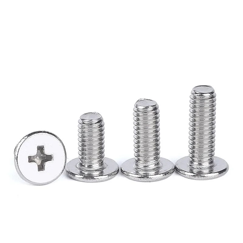 304 Aço Inoxidável M6 CM Ultra Fino Cabeça Plana Cruz Recesso Parafusos M6 M8 Computador Laptop Parafusos
