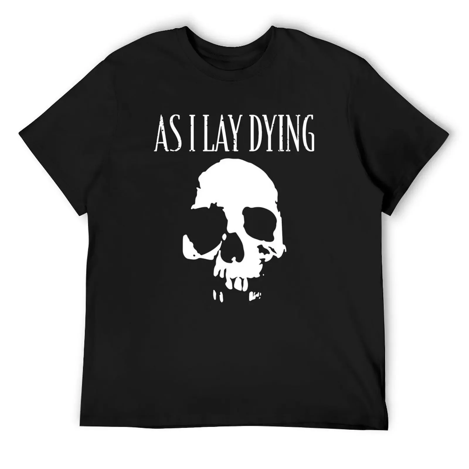 

Skull Emblem As I Lay Dying Forsaken Music Gift T-Shirt summer 2025 korean fashion street wear clothes for men