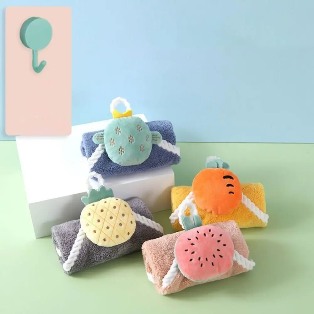 New Year Gift With Hook Hangable Christmas Decoration Sanitary Supplies Hand Washing Towel Handkerchief Cleaning Towels Towel