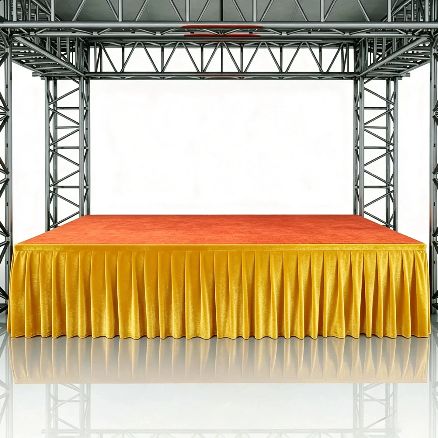 Thick Golden Velvet Table skirting Event Party Decorative Stage Skirts Decoration Fabric