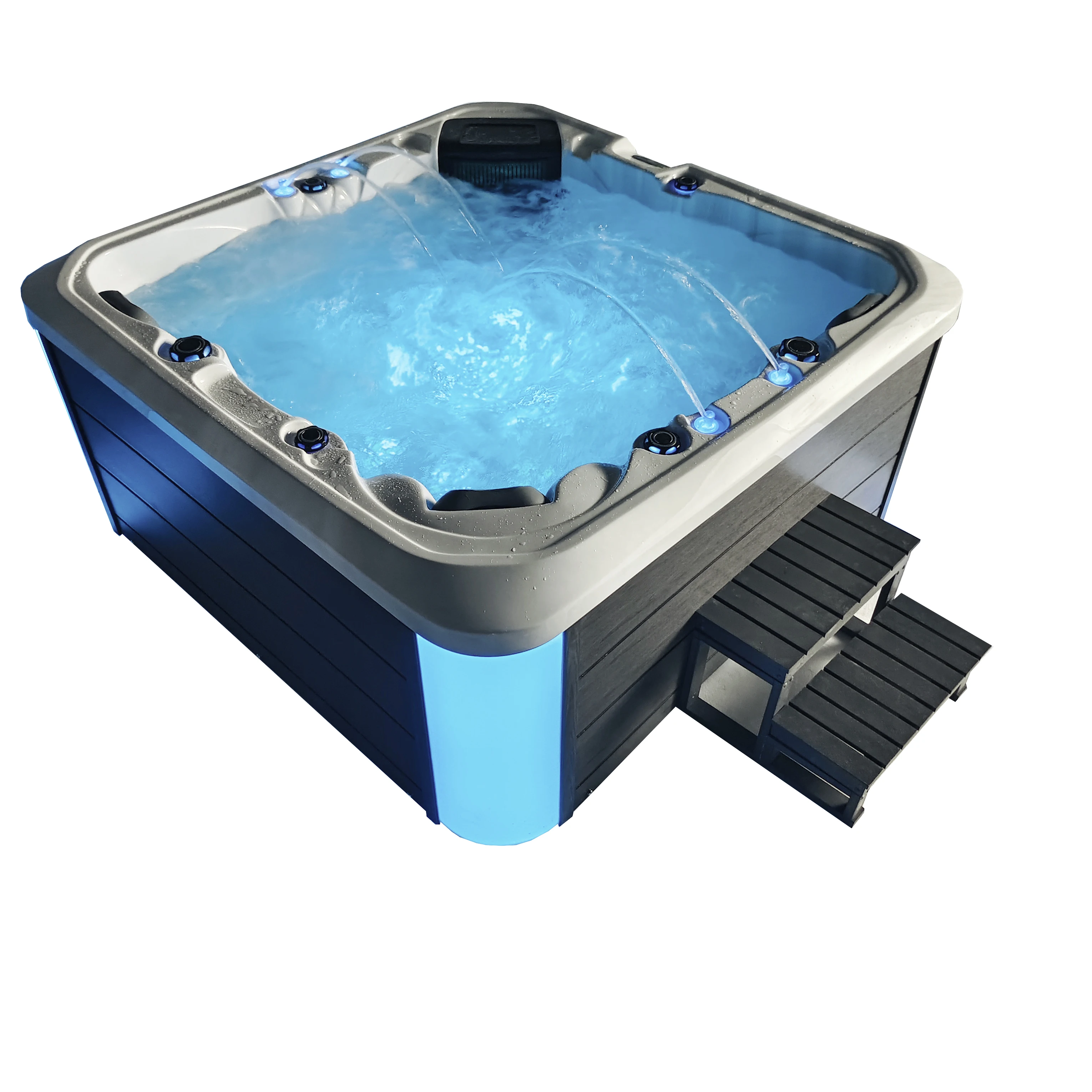 5-person outdoor spa hotel hot spring bathtub