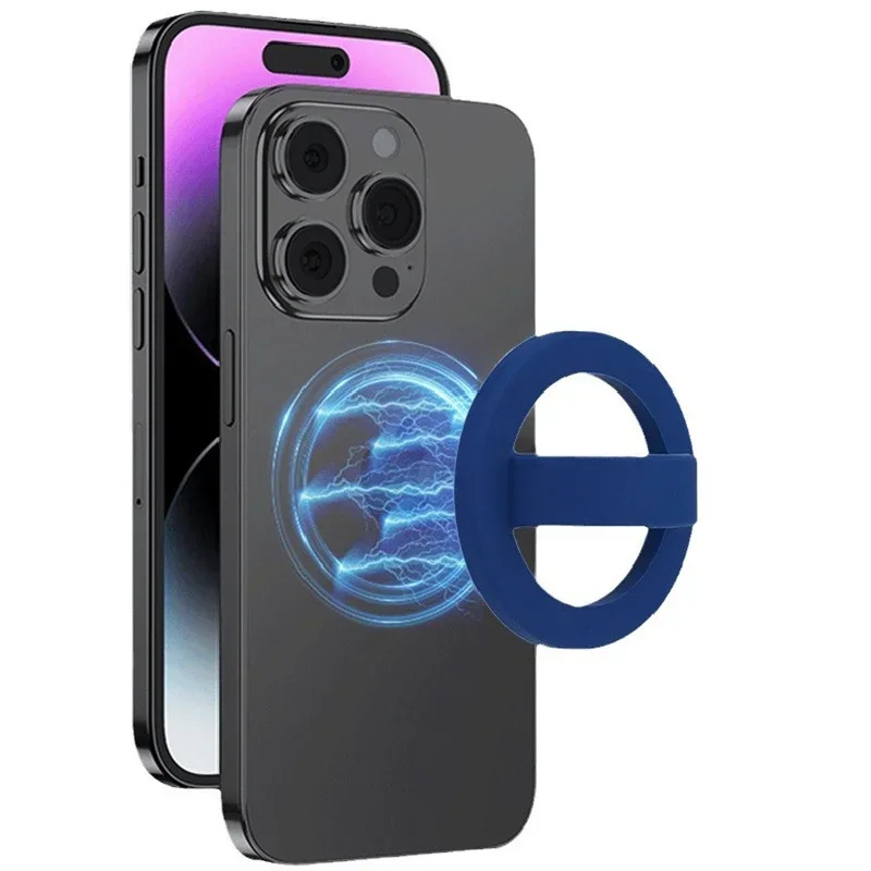 Универсальный магнитный держатель для телефона | Сильная адсорбция, бесплатное магнитное кольцо, жидкий силикон |   Подставка для iPhone/Android всех телефонов