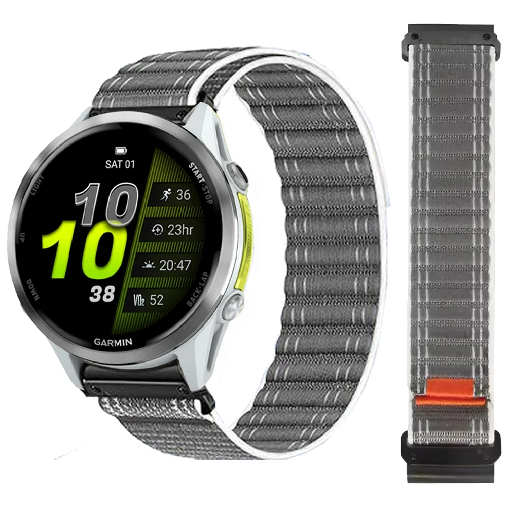 

Нейлоновый ремешок для часов 26 22 мм для Garmin Forerunner 970 965 955 945 LTE Band Fenix 8 7X 7 47 мм 51 мм/Tactix 8 Quick Fit браслет