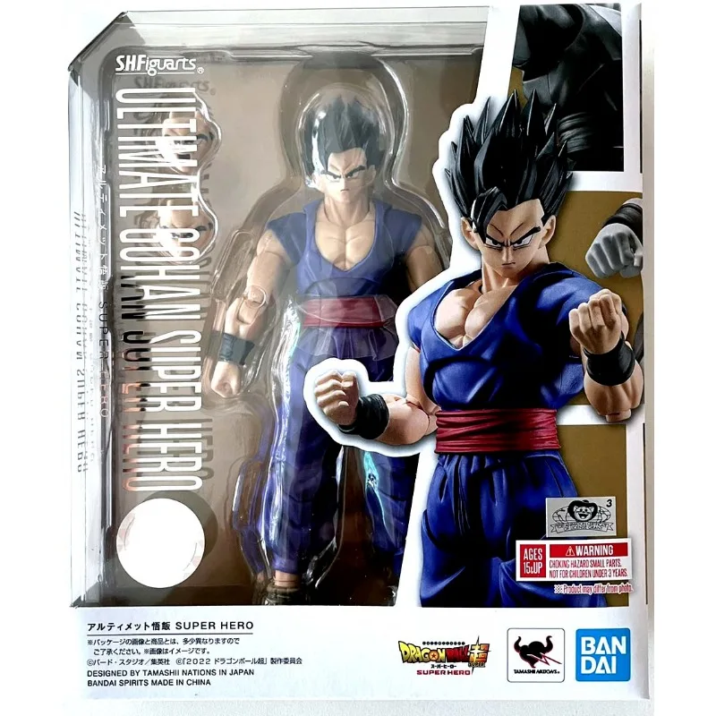 

Японский Bandai Shf для взрослых Son Gohan Dragon Ball, супергерой, театр, издание, подвижная аниме-фигурка, модель, настольные украшения, кукла
