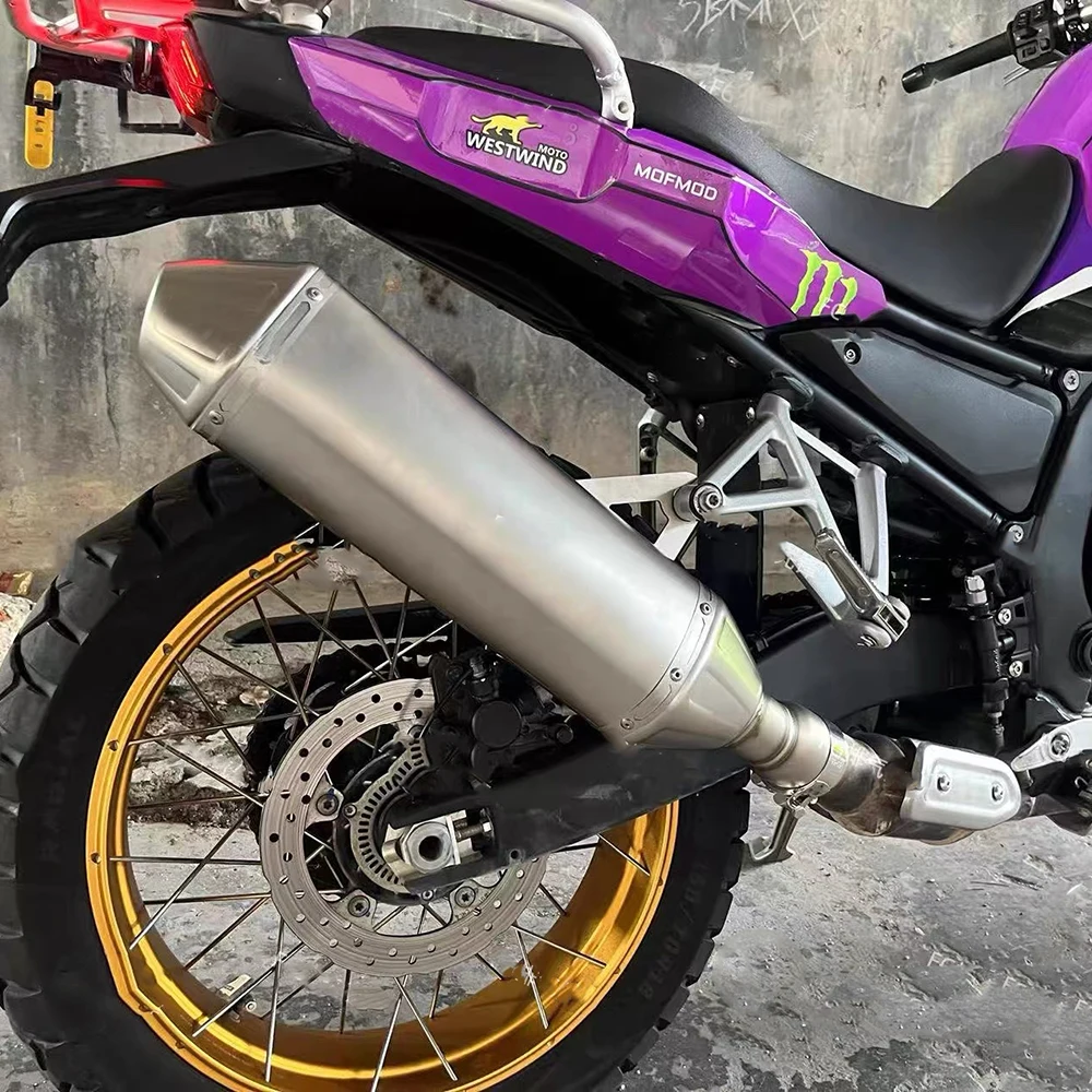 

60mm Line Motorcycle Exhaust Muffler Stainless For KOVE 800X 800 X Adventure Rally Pro Slip on Line with DB Killer