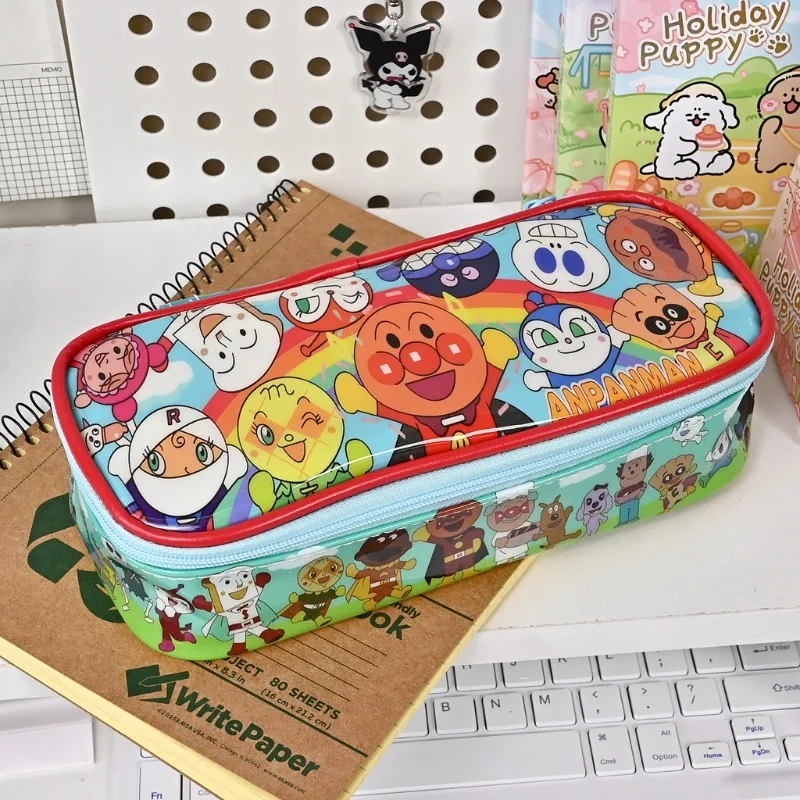 

Anpanman большой вместительный чехол для ручек, студенческий настольный многофункциональный ящик для хранения канцелярских принадлежностей, кистей, аниме, мультяшные праздничные подарки
