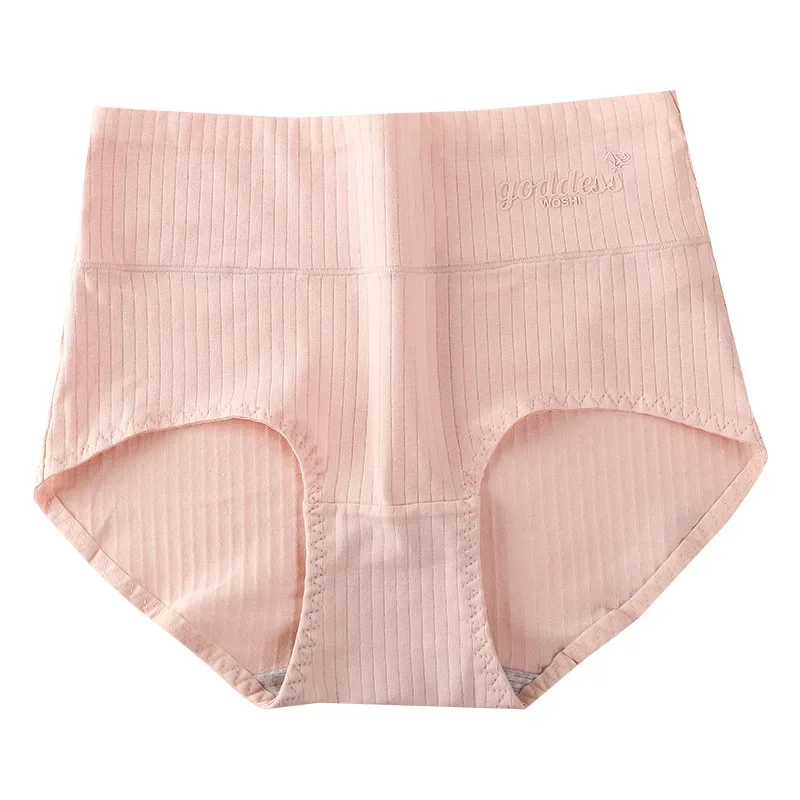 Women's Cotton Underwear High Waisted Plus size Cotton Antibacterial Compression Hip lifting Women Briefs Panties женские трусы