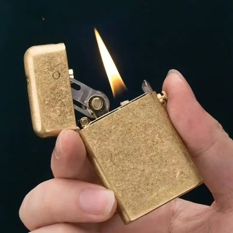 Zorro Metal Windproof Gasolin Lighter Retro Innovative Automatic Ejection Grinding Wheel Oil Lighter Cigarette Accessories