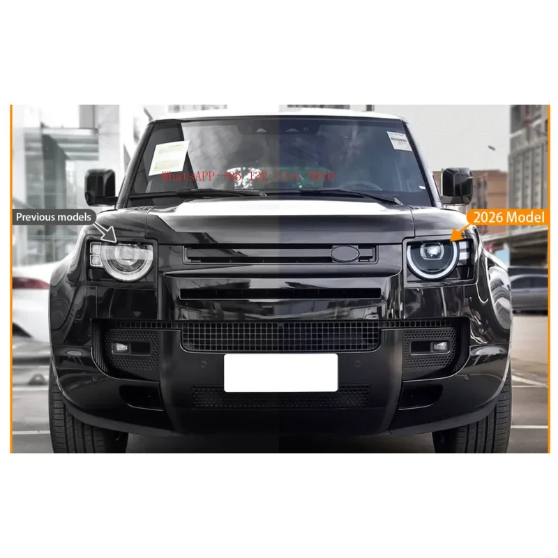 1 Pair Car Accessories Light Assembly LED Headlight Front Headlamp for Defender 2020 2026 2