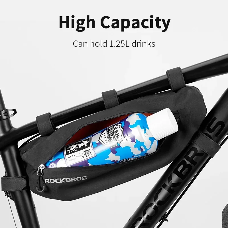 ROCKBROS Cycling Bicycle Bags Top Tube Front Frame Bag Waterproof MTB Road Triangle Pannier Dirt-resistant Bike Accessories Bags