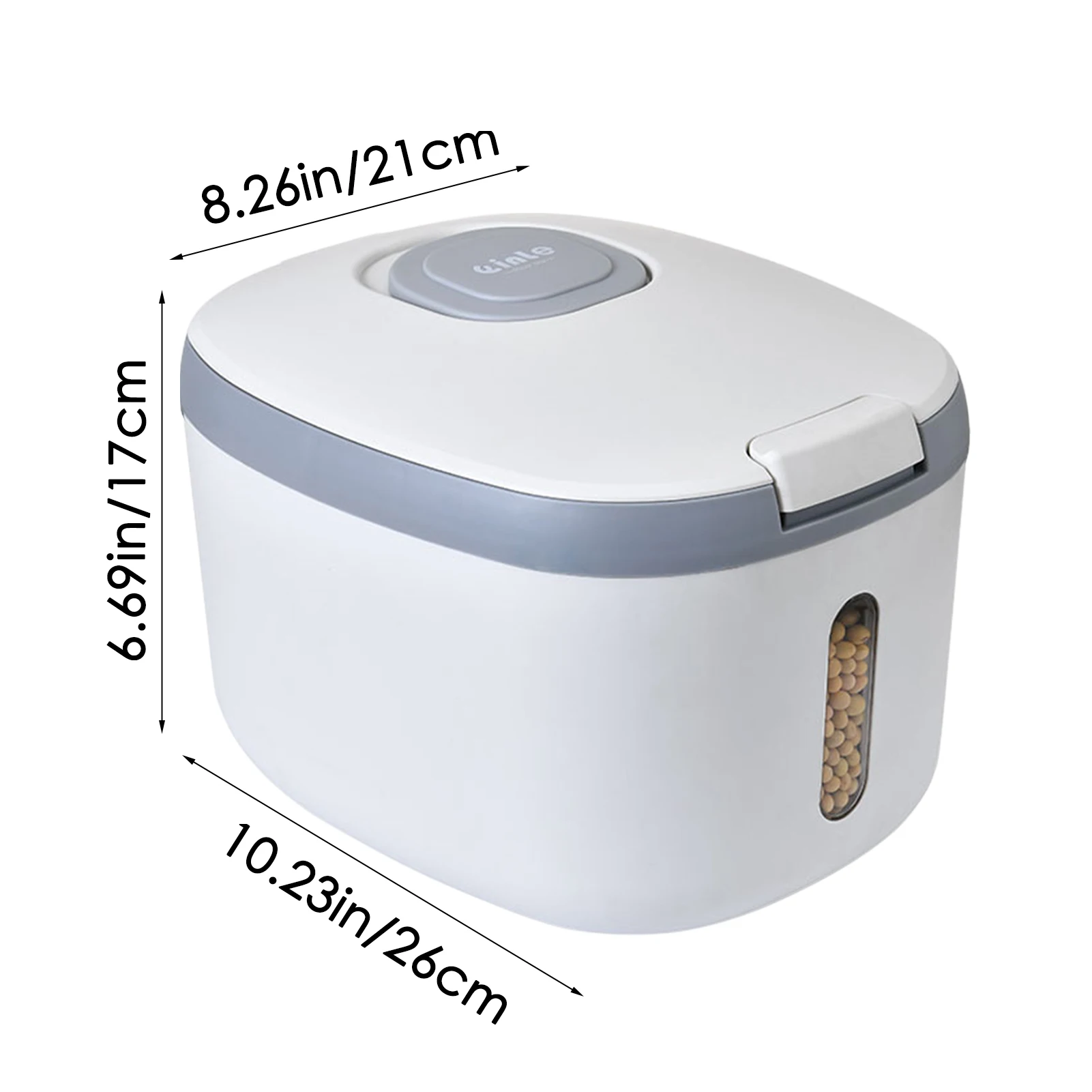 Large Sealed Grain Container Extra Large Rice Dispenser With Lids Dry Food Storage For Kitchen Suitable For Storing Cat Food Dog