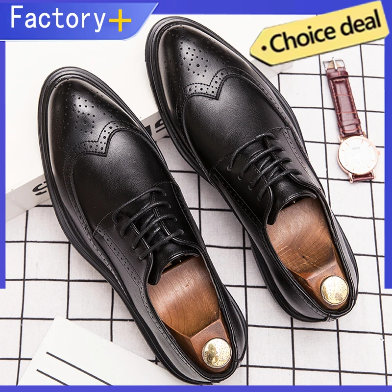 

Formal Shoes Men Trend Casual Business Shoes For Men High Quality Social Wedding Leather Shoes Office Men's Dress Shoes