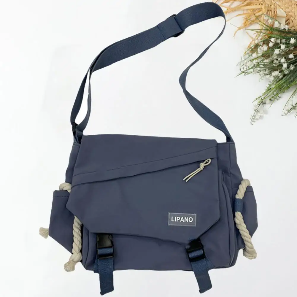 

Women Single Shoulder Bag Nylon Women Shoulder Bag Smooth Zipper Storage Fashion Ladies Students Shoulder Bag