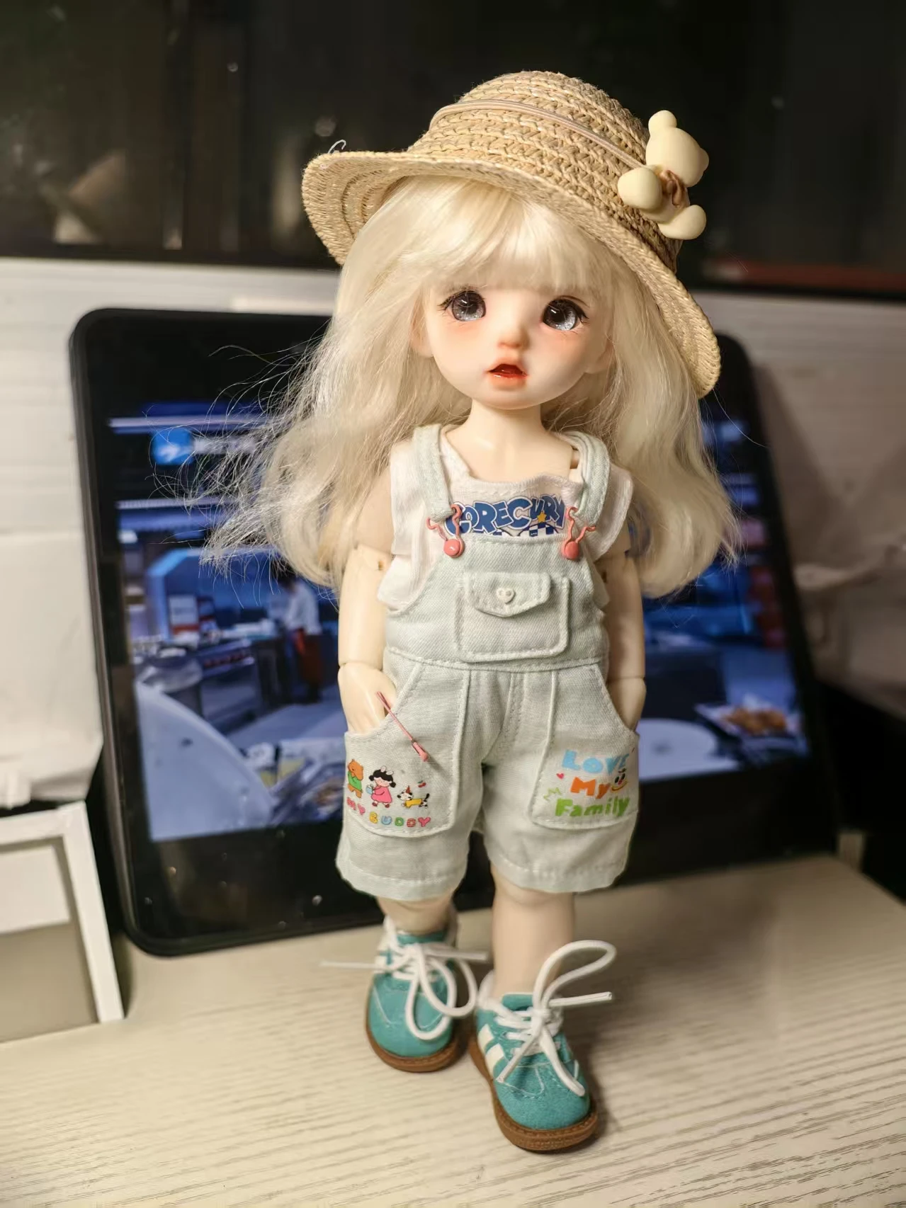 witdiy Handmade mohair wig bundle, retains hair scales, soft like real hair,Reborn Doll, DIY BJD SD Blyth Doll Wig Accessories