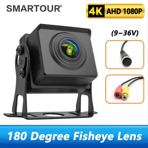 Smartour 트럭 버스 후면보기 후면 보조 카메라 HD AHD 1920*1080P Fisheye 렌즈 광각 방수 CCD HD 야간 투시경