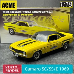 ACME 1:18 Chevrolet Hornet Camaro SC/SS/E 1969 car model sports car static display piece holiday gift collection for friends