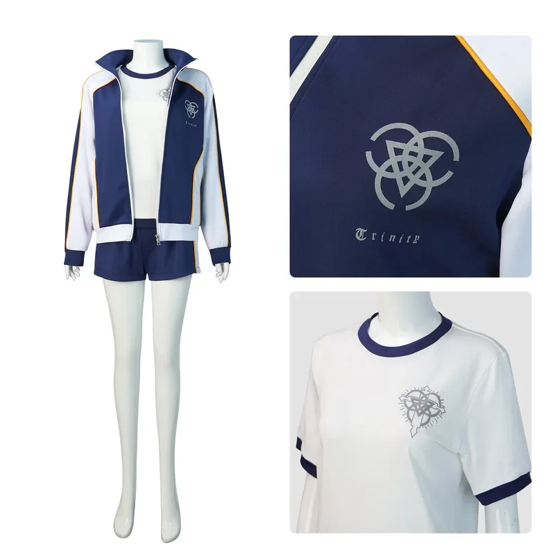 Anime Blue Archive Lochi Mari Cosplay Costume pour femme, vêtements athlétiques, uniforme de fête d'Halloween, manteau et short trempés, Cos