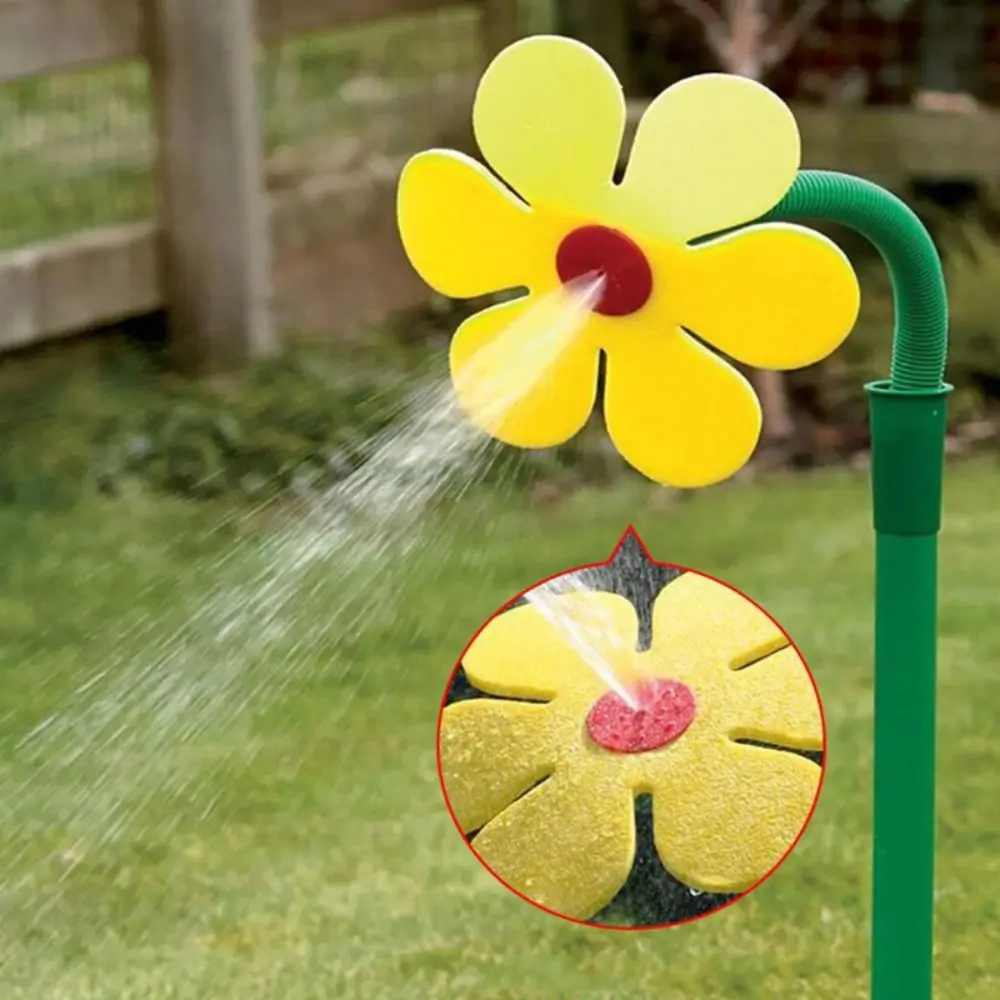 Irrigation Tool Flower Shape Crazy Spin Sprinkler 720 Rotating Unique Dancing Daisy Sprinklers Automatic Funny Water Spray Farm