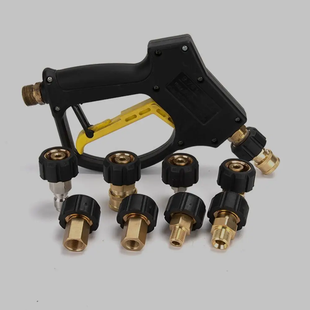 1Pcs M22-14mm/15mm to 3/8 and 1/4 Inch Pressure Washer Adapter Quick Release Adjustable Spray Sprinkler Quick Connector