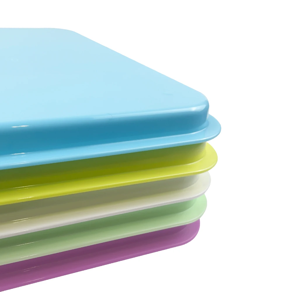 Dental Storage Tray Colorful Plastic Medical Surgical Square Plate Disinfection Dish Dentistry Dentist Instrument Placement Box
