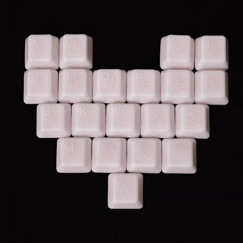 Crack Ceramic Keycap Love Set Cherry Profile Keycaps for Mechanical Keyboard Key Caps HIFI Typing Sound Custom Keycaps PC Gifts