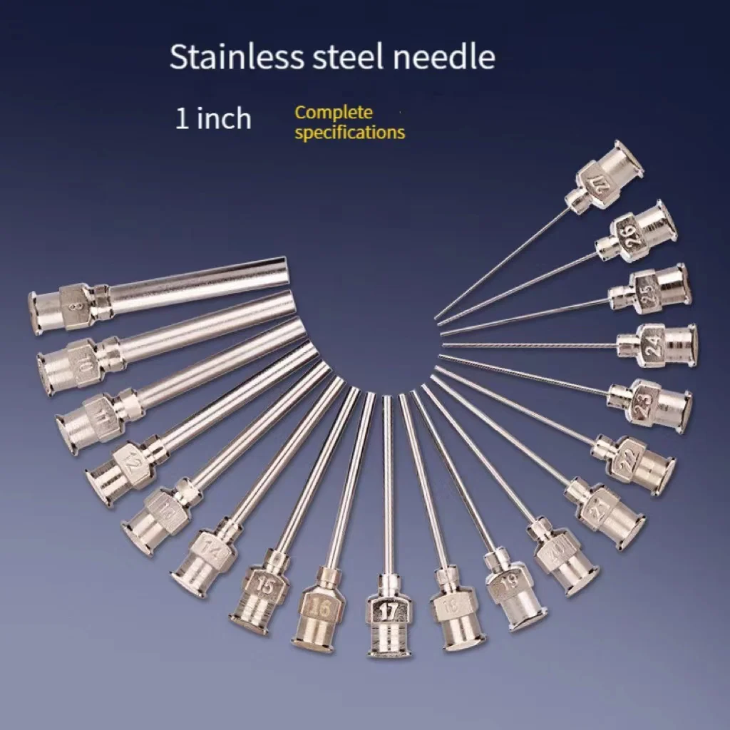 1 inch stainless steel dispensing needle 8G to 19G precision needle dripping, gluing and gluing machine consumables