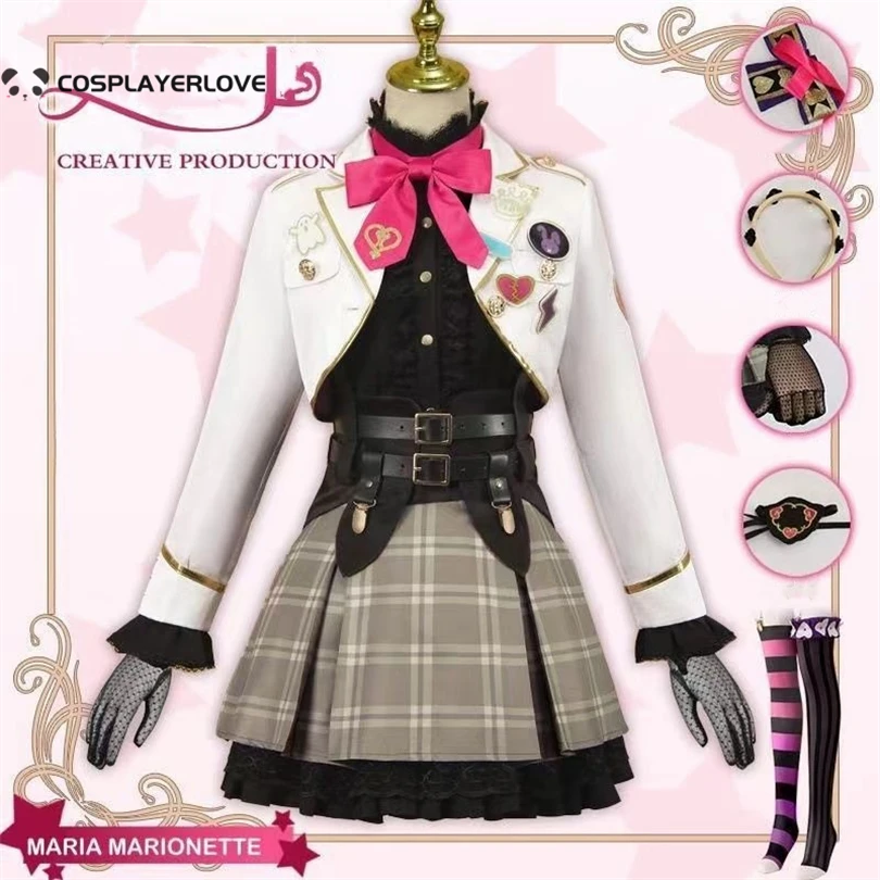 Nijisanji Marionette Mysta Aster Ike Kyo Maria Cos Cosplay Costume Performance Costume Halloween Outfit