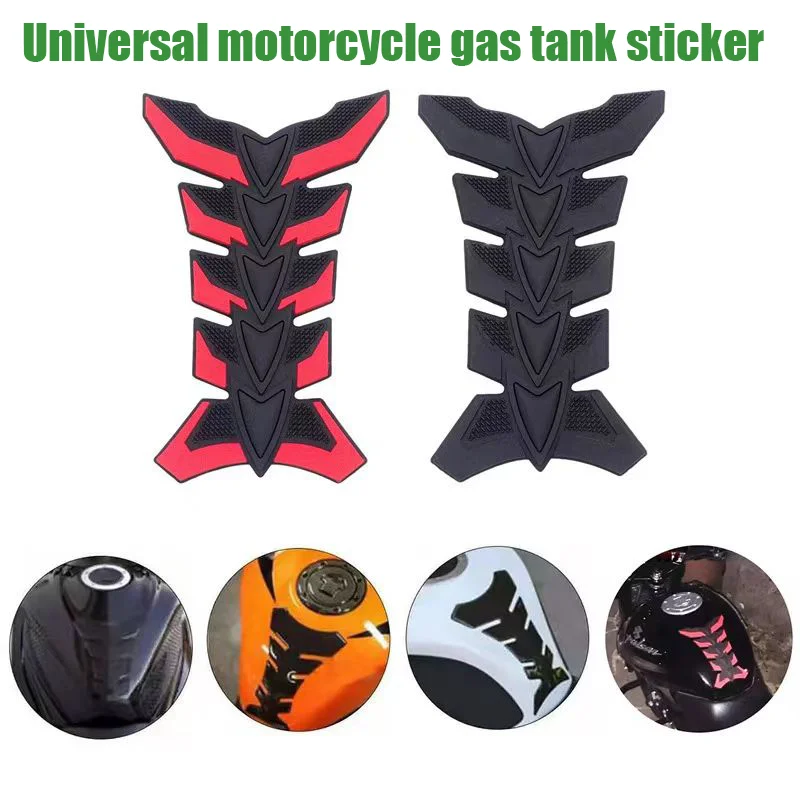 

Universal motorcycle fuel tank sticker, fishbone 3D rubber fuel tank pad