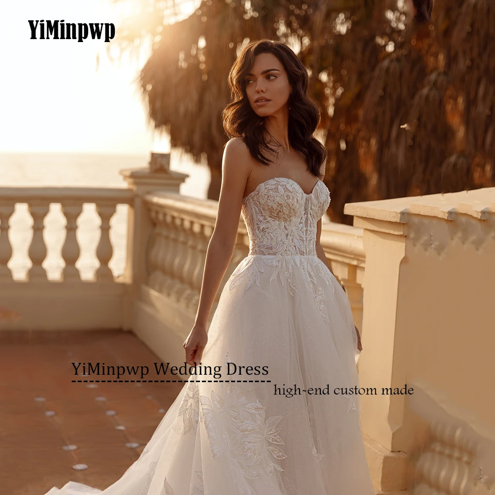 Elegant Bridal Dress 2025 Lace Sleeveless Applique Wedding Dresses For Bride Backless Vinatge Beach Bride Gown Women Customized