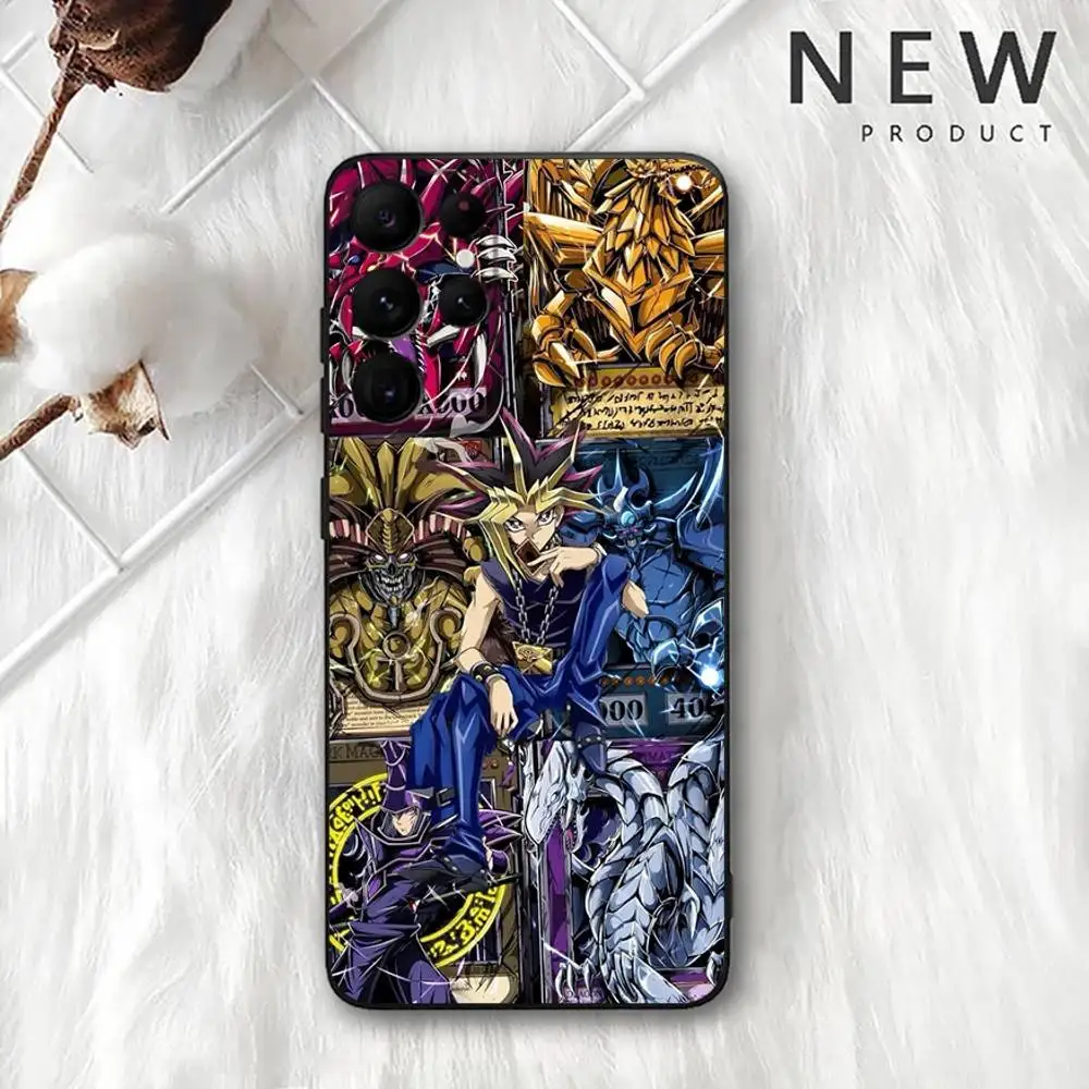 Cartoon Game Yu Gi Oh Phone Case For Samsung S 25,24,23,22,30,21,10,9,Ultra,Plus,Lite,FE,4,5G Black Soft Case