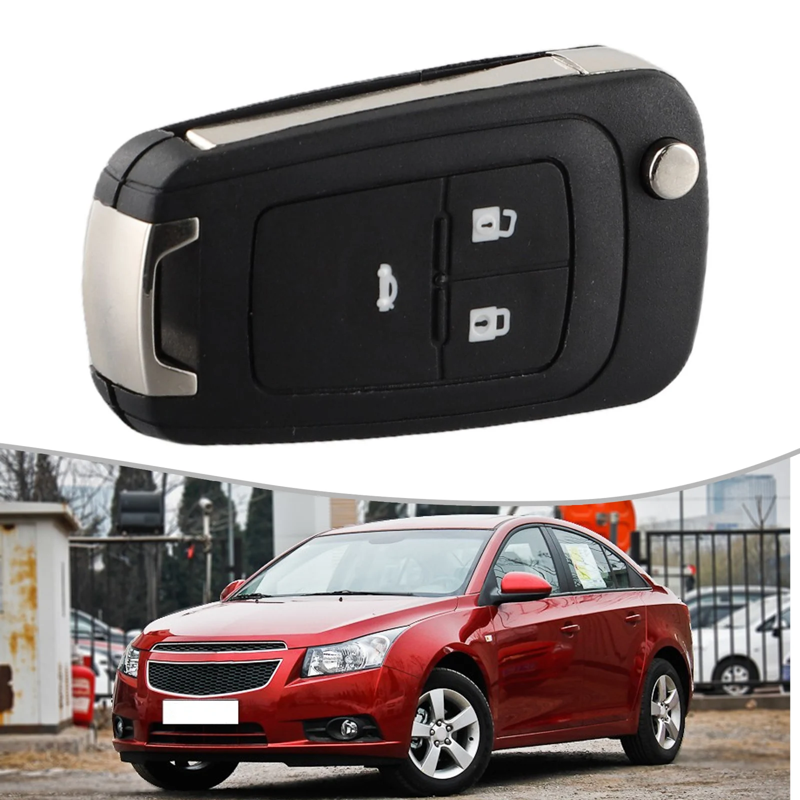 

1 Modified Car Key Shell 2/3Buttons Car Remote Key Shell Case Cover For Chevrolet For-Cruze For Spark For Orlando