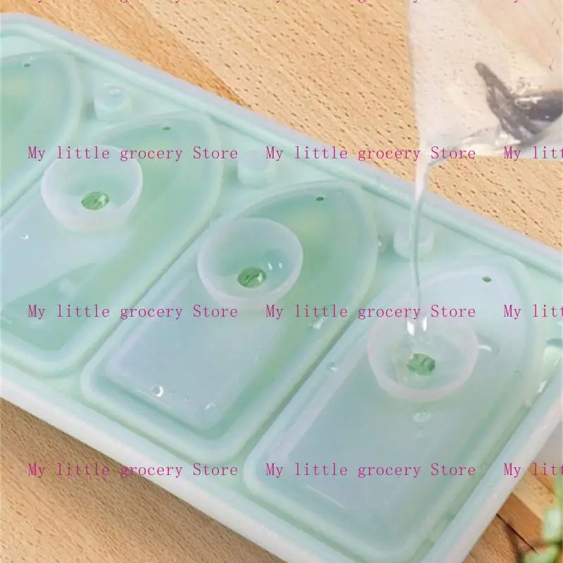 D5BD Unique Ship Shaped Silicone Ice Molds Innovative Ice Storage Tray Molds with Lid Creative Molds with 4 Molds Quick Molds