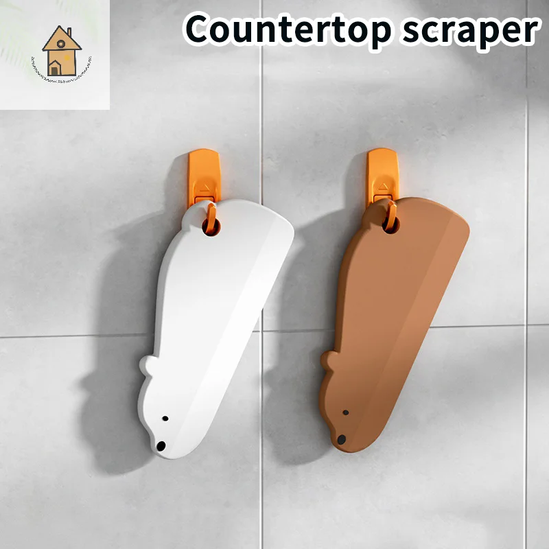 

Silicone Countertop Scraper Water Scraper Glass Cleaning Artifact Bathroom Scraper Toilet Toilet Tea Tray Water Pusher