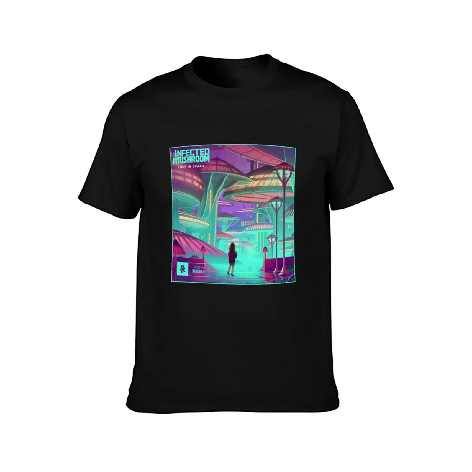 Infected Mushroom Design T-Shirt Big Size Simple T-Shirt