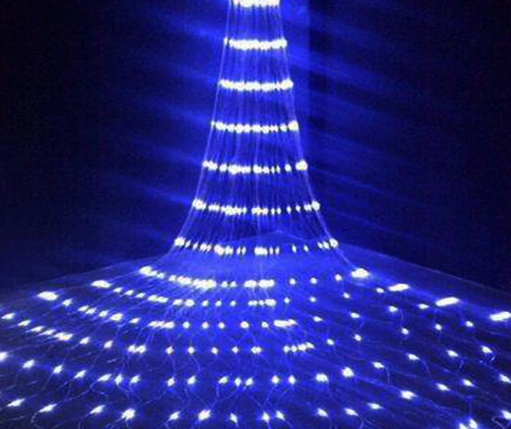 Imagem -05 - Led Cachoeira Cortina de Luz 6m 3m 640 Leds Fluxo Água Natal Festa Casamento Decoração do Feriado Luzes da Corda Fadas