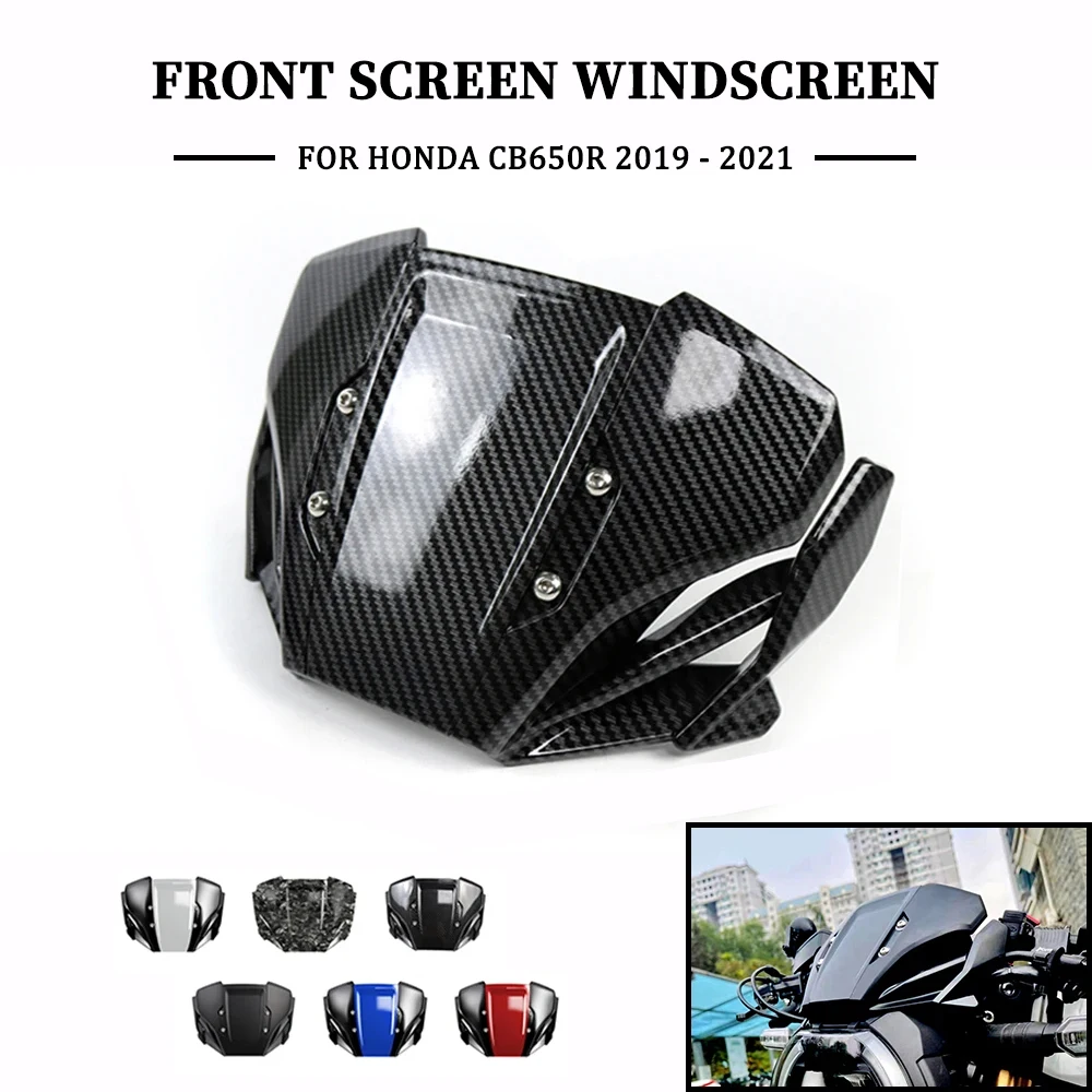 For HONDA CB650R CB 650R CB650R 2019 2020 2021 Motorcycle Wind Deflector Front Screen Windscreen Windshield Accessories