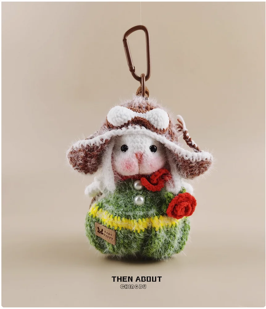 

Cute little prince candy rabbit doll bag pendant key chain niche luxury gift