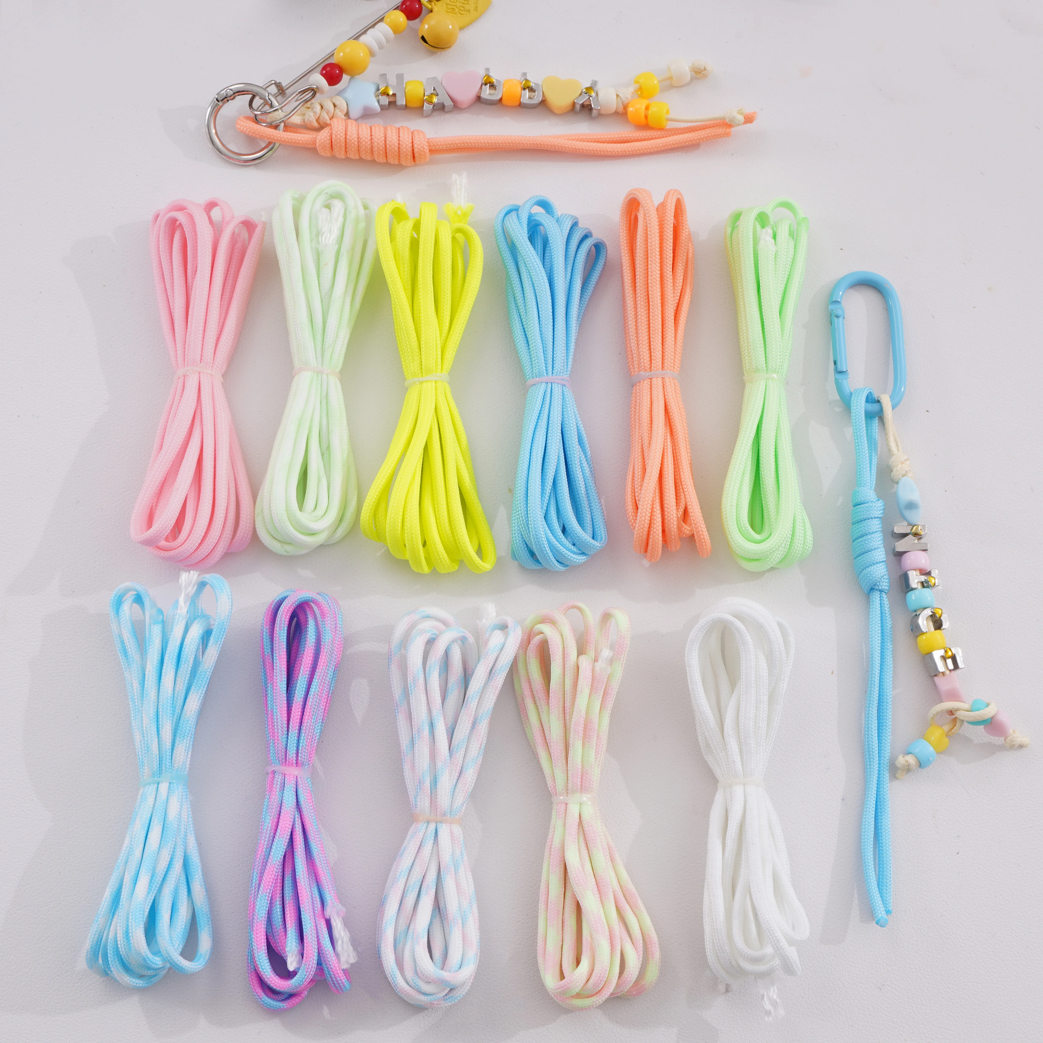 Luminous Paracord 7 Core 4mm Outdoor Fluorescent Rope Noctilucence Survival Ropes Nylon Tent Cord Glow Parachute Cord Lanyard