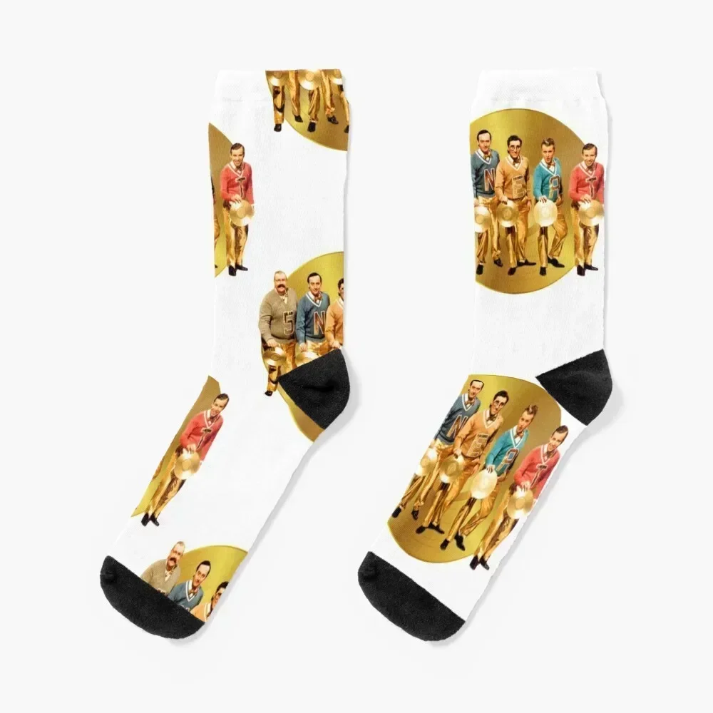 

Sctv , 5 Neat Guys , SCTV Socks kids valentine gift ideas retro Hiking boots Men Socks Women's