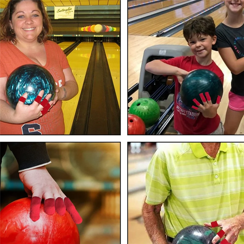 

300 шт. лента для большого пальца для боулинга, лента для боулинга, лента для боулинга, лента для боулинга, аксессуары для боулинга для мужчин и женщин, красная, простая в использовании