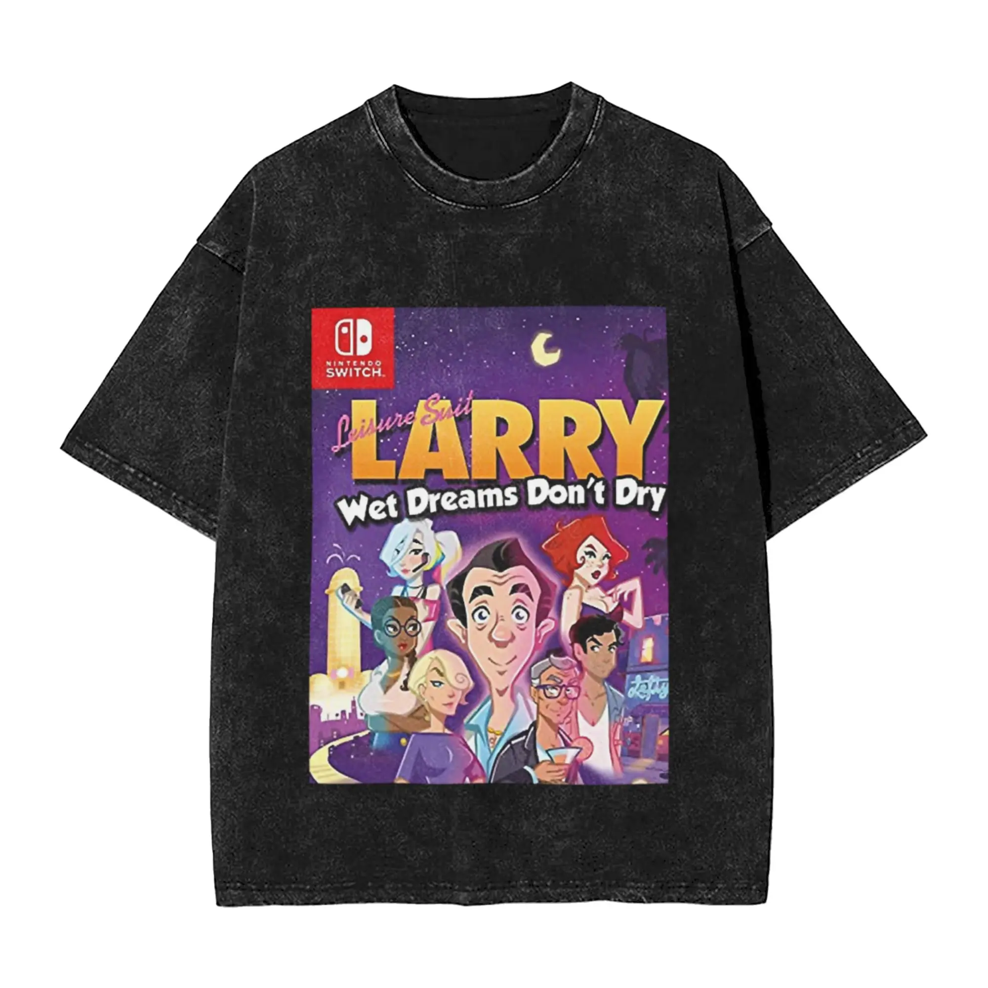 Leisure Suit Larry Video Game Unique Chic A T-Shirt Oversized Short Sleeve Men's Women's Cotton Tees Tops